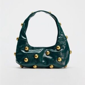 ZARA Embellished Shoulder Purse